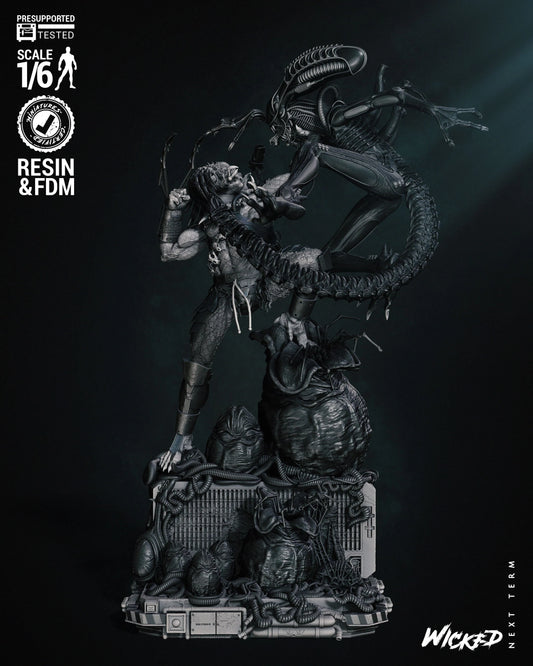 Alien Vs. Predator Diorama