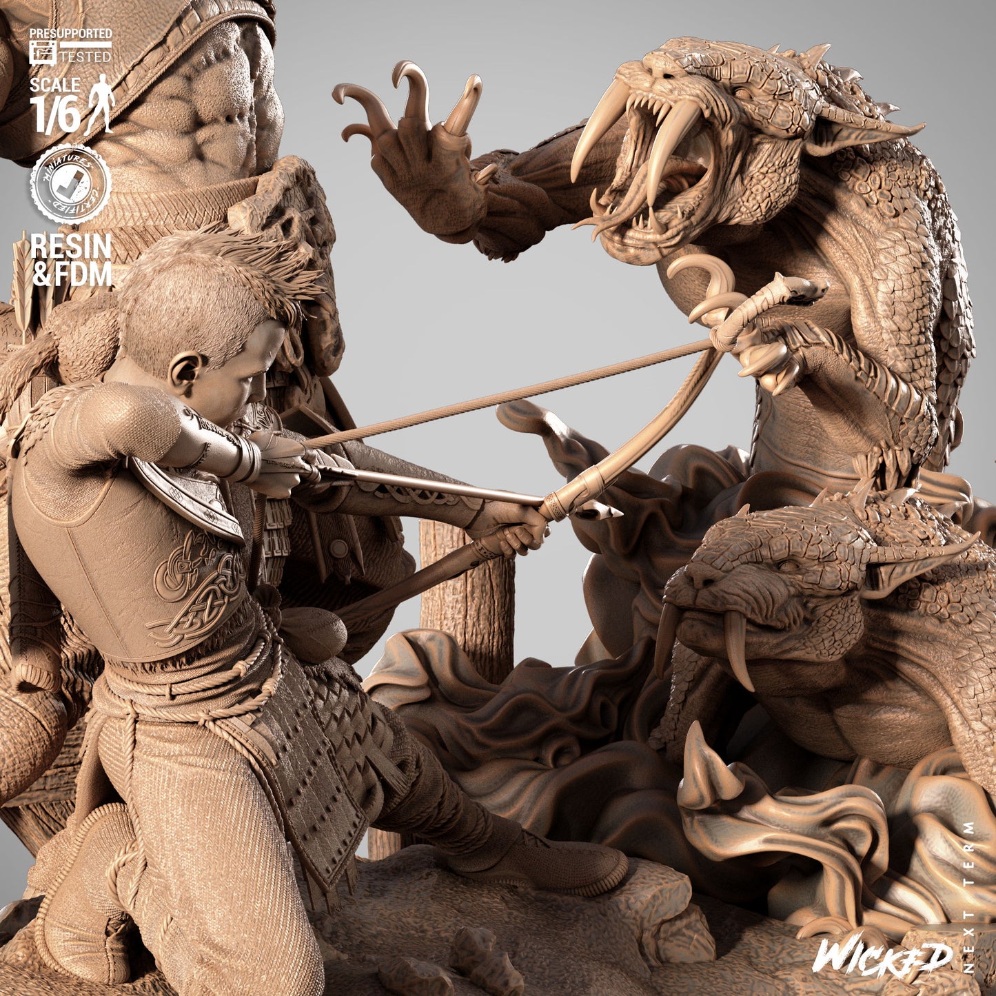 God of War Combat Diorama