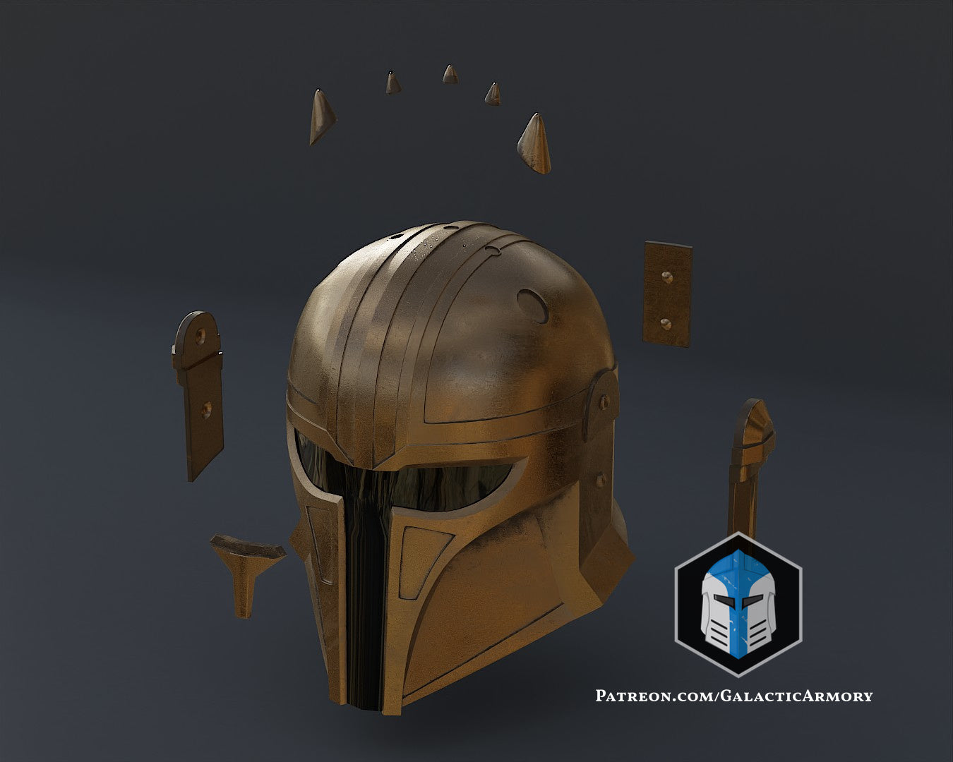 The Armorer Mandalorian Cosplay Helmet