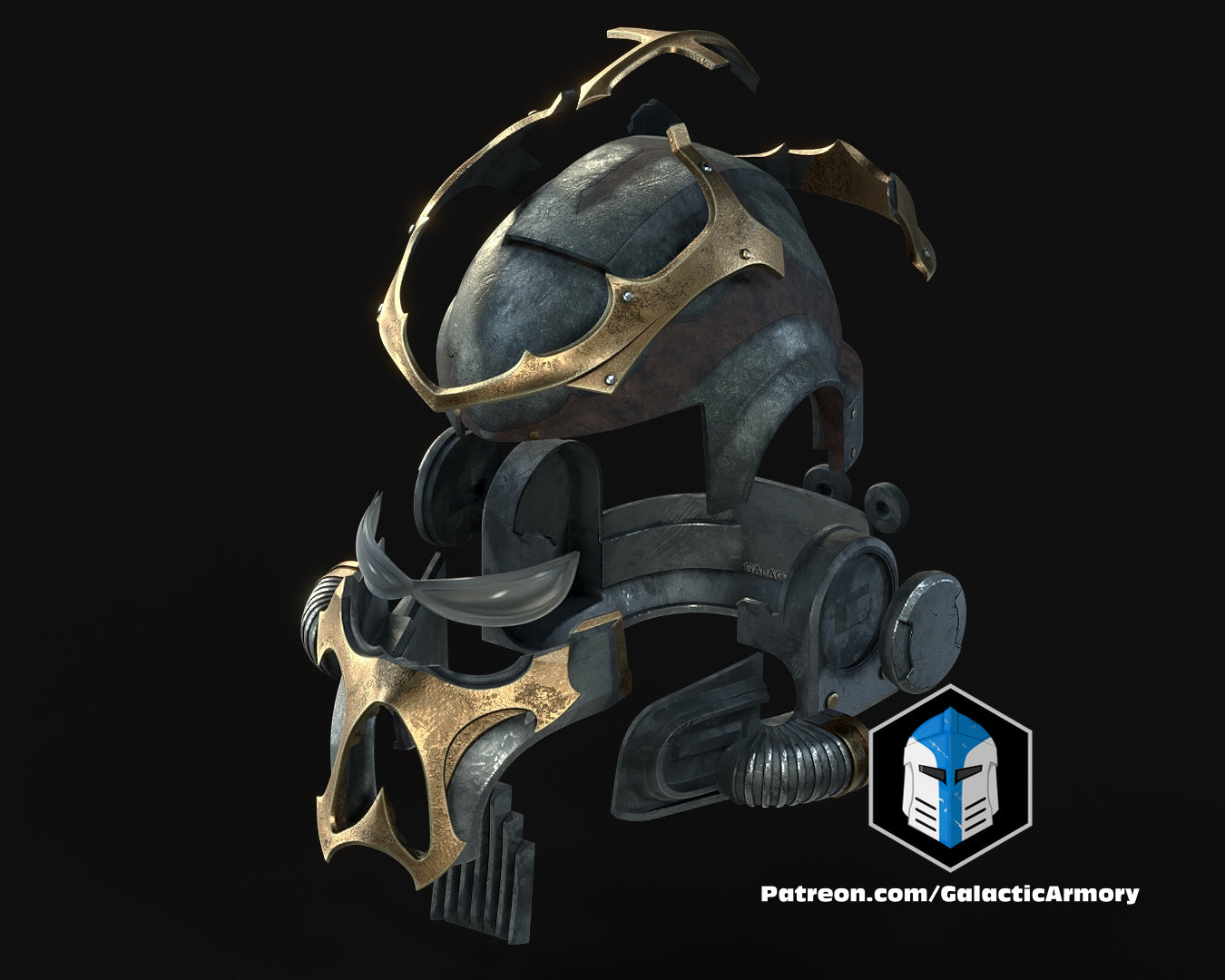 Chaos Warriors - Ebony Friend Group Cosplay Helmet
