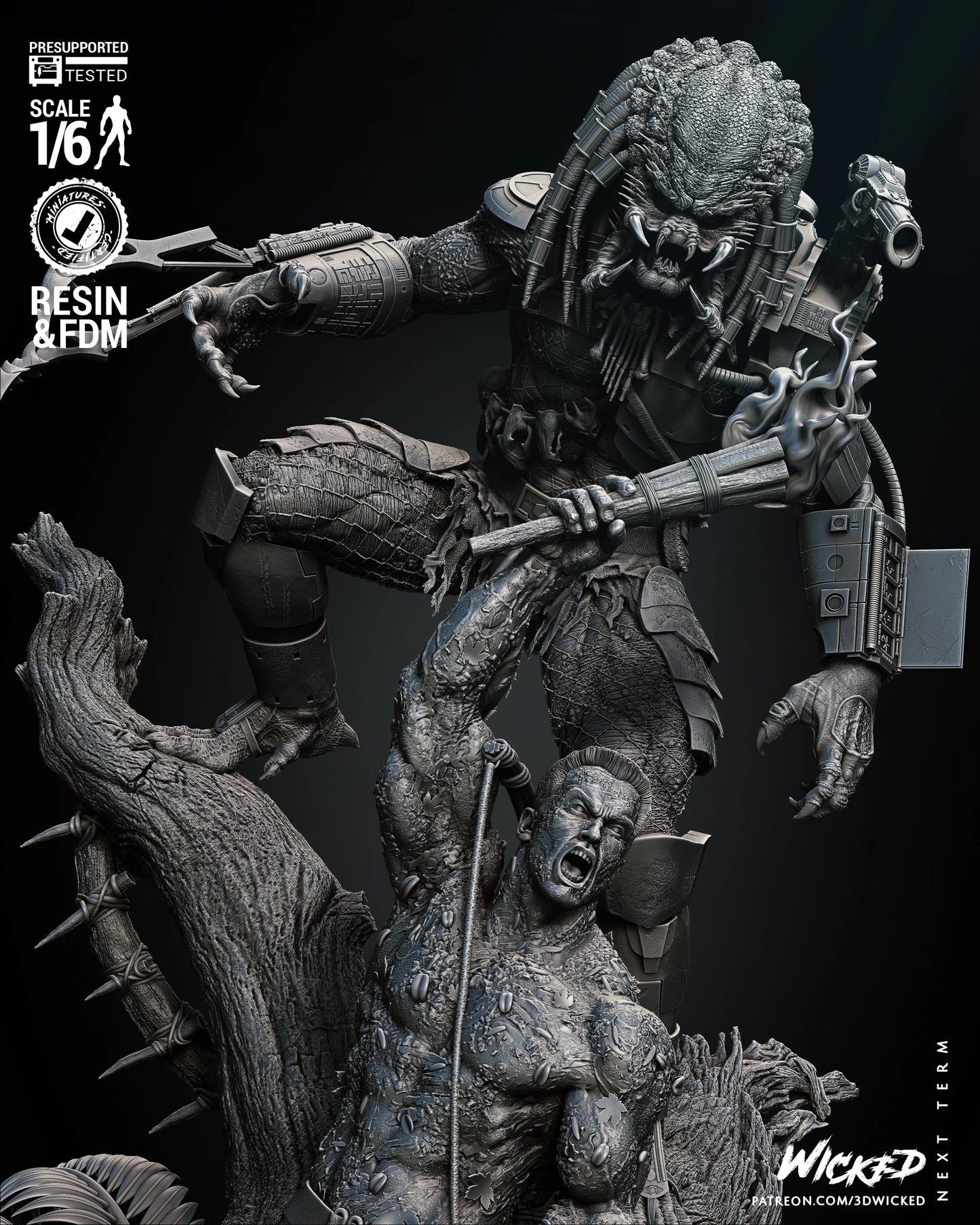 Predator and Dutch Diorama 2