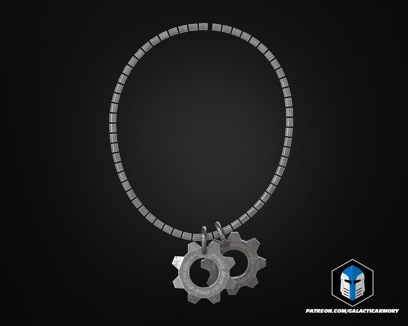 Customizable Gears Of War COG Tags