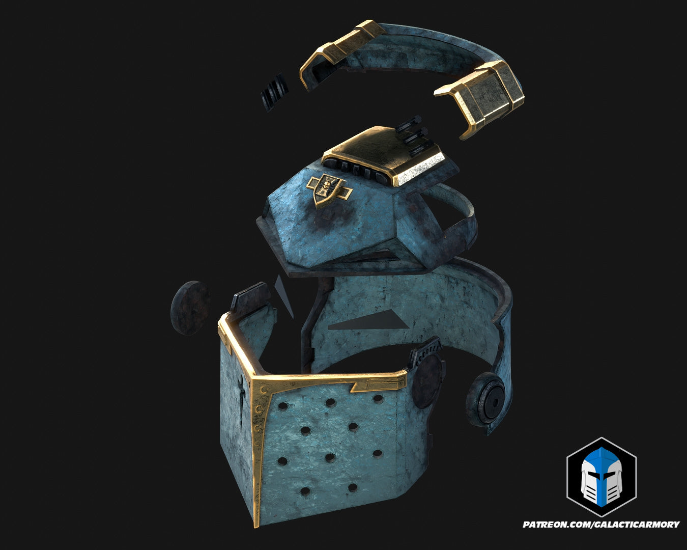Silver Templars Cosplay Helmet