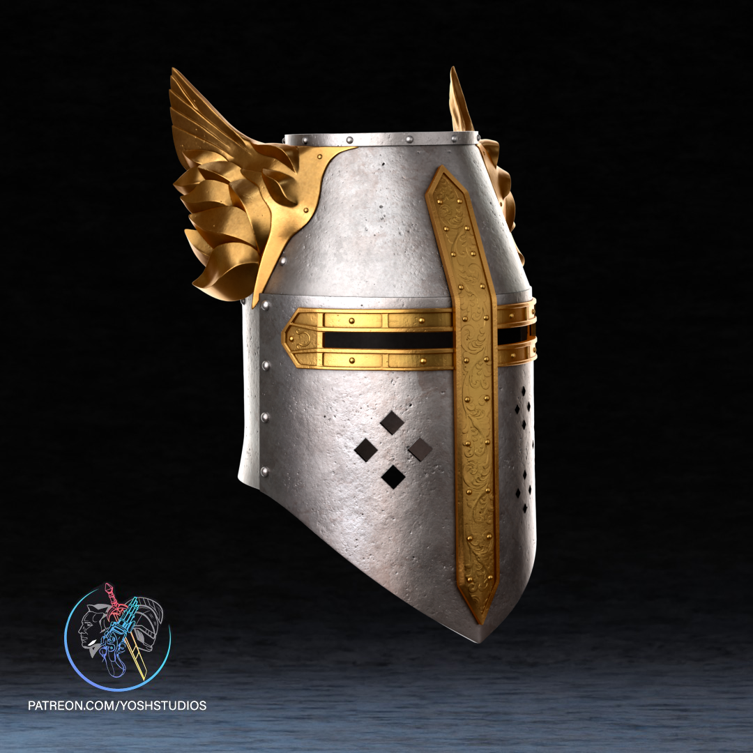Oblivion Crusader Helmet Cosplay