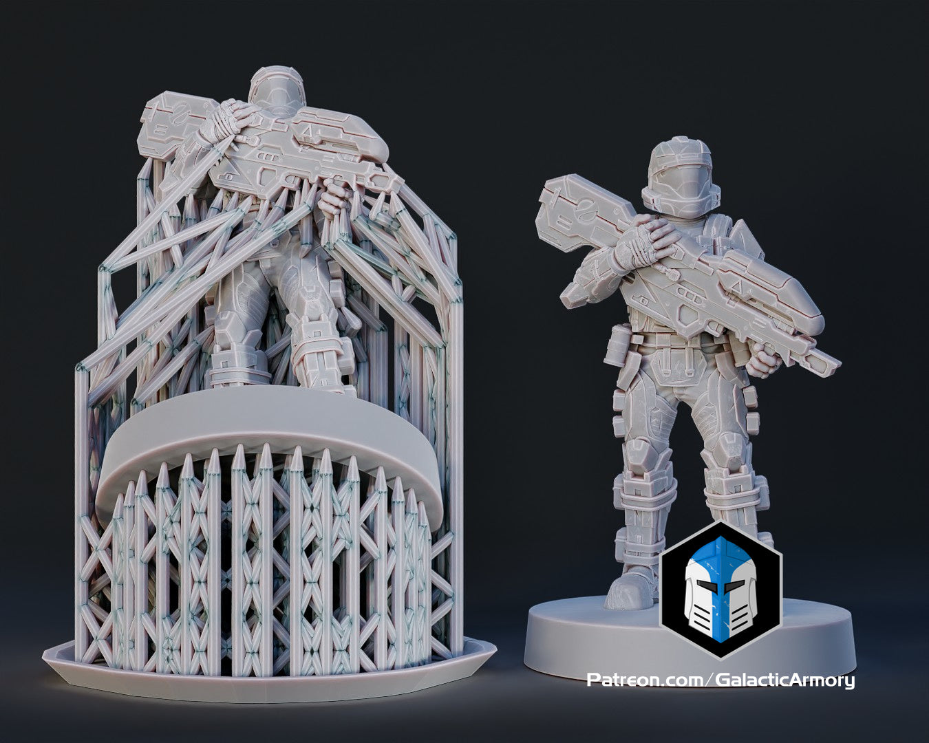 ODST Dutch Miniature (Alpha Nine) - Pose 1