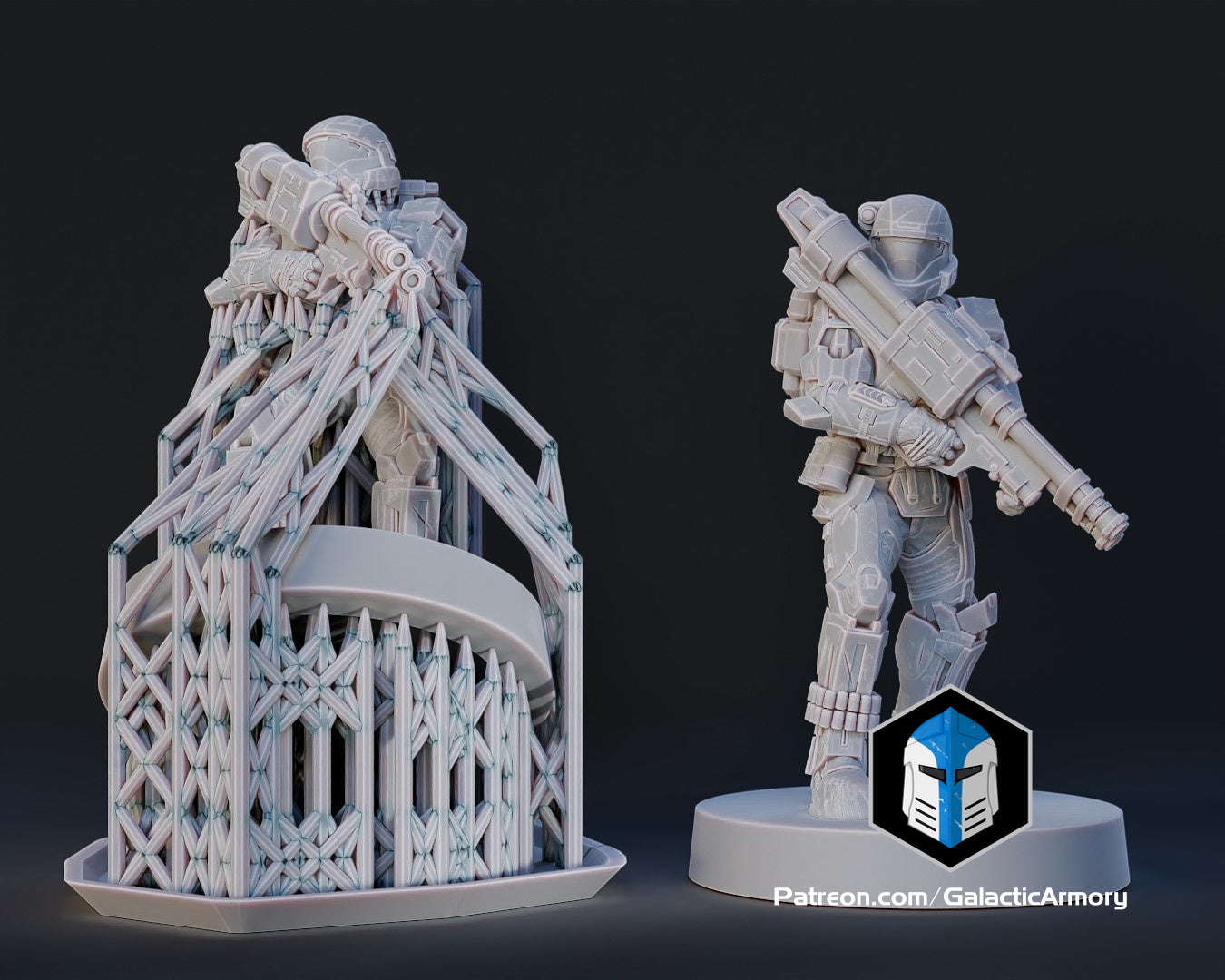 ODST Mickey Miniature (Alpha Nine) - Pose 1