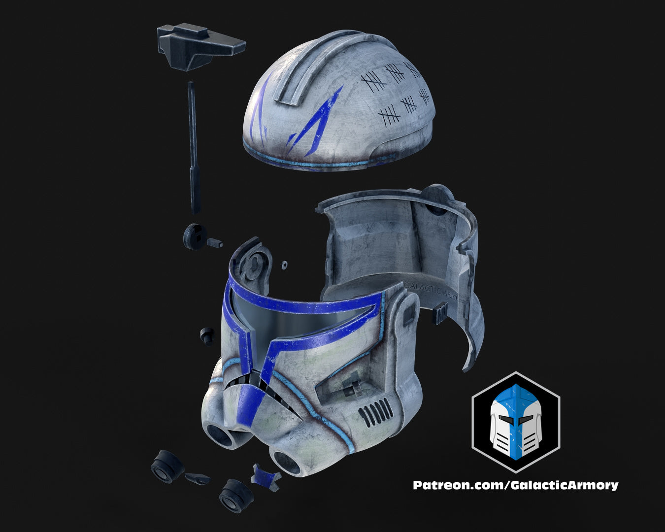 Captain Rex Cosplay Helmet