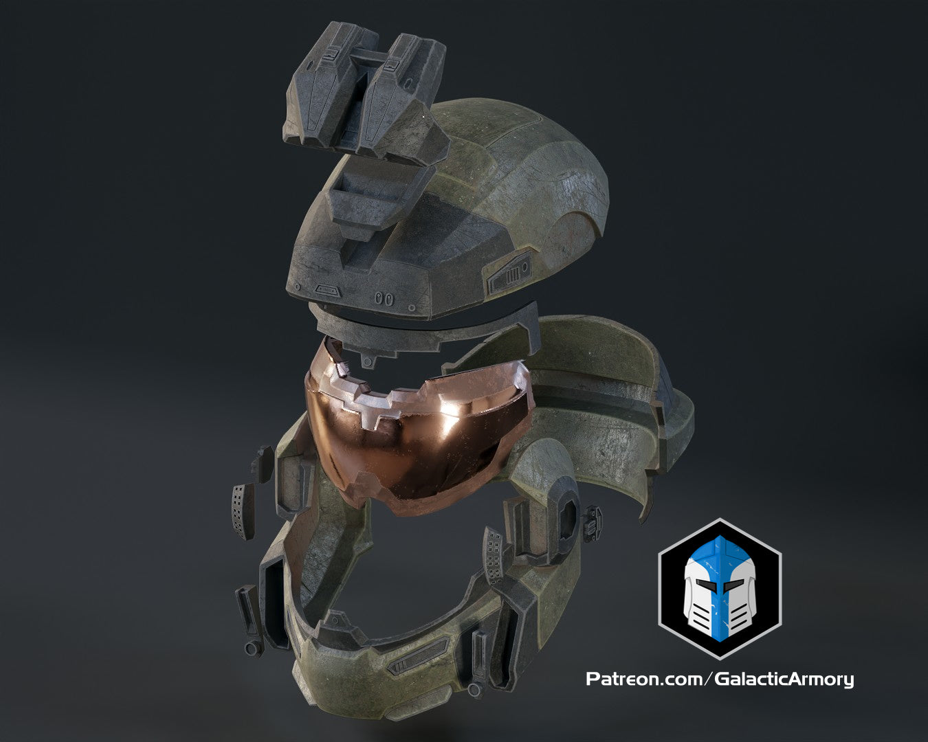Halo Reach Grenadier "Jorge" Helmet