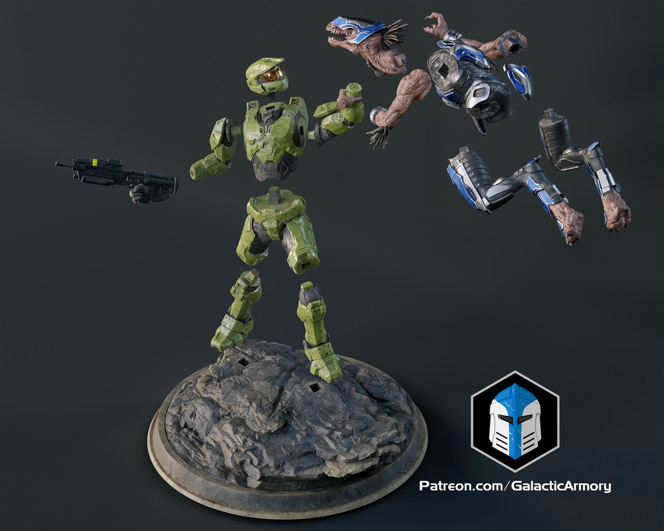 Master Chief Figurine Pose 1