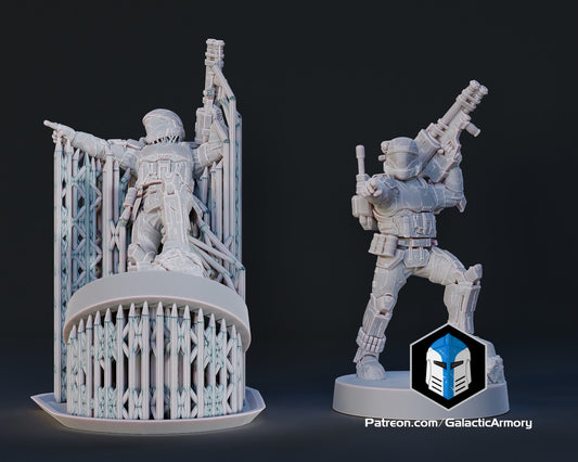 ODST Mickey Miniature (Alpha Nine) - Pose 2