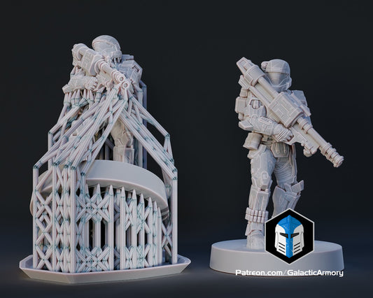 ODST Mickey Miniature (Alpha Nine) - Pose 1