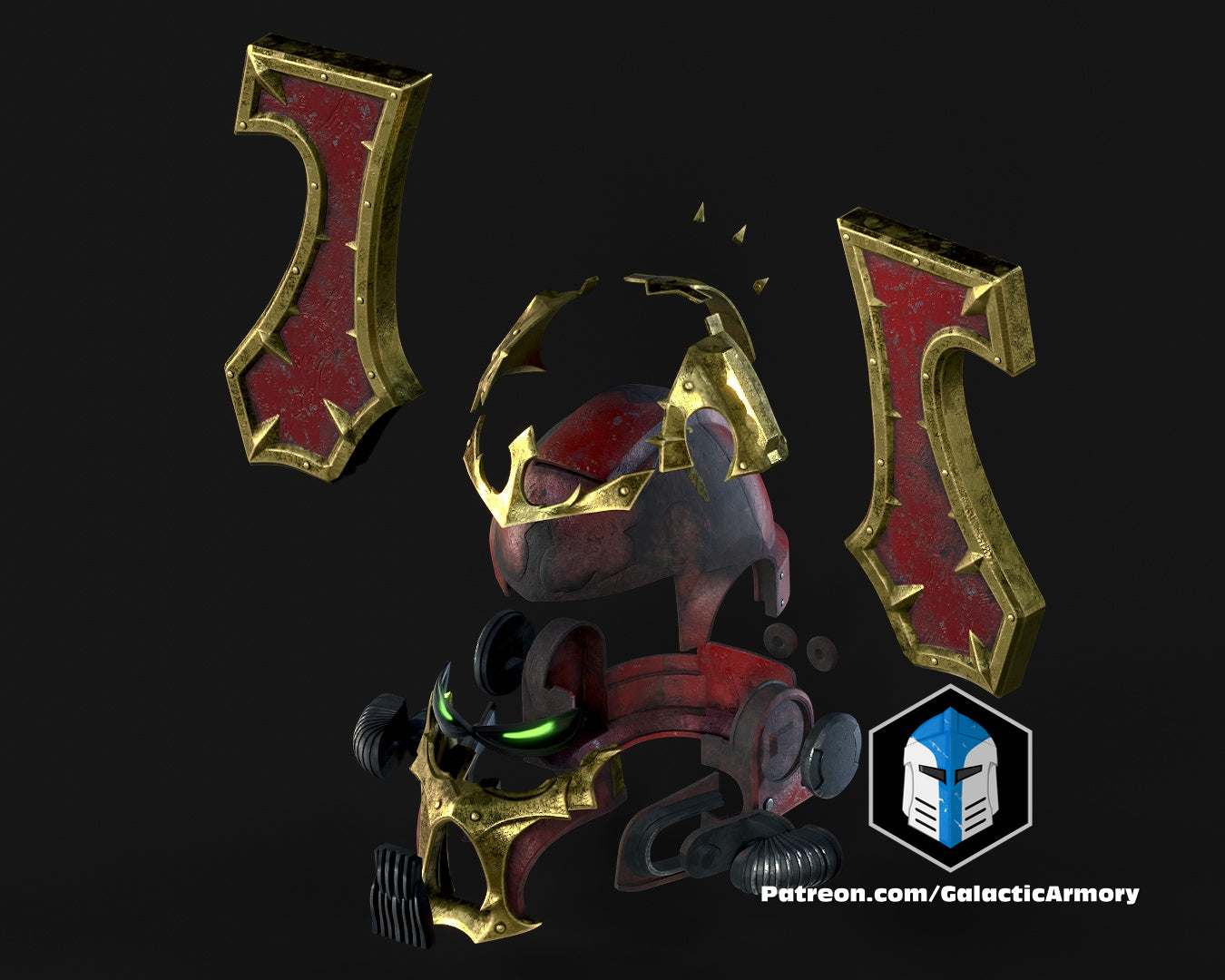 Chaos Warriors - Planet Snackers Cosplay Helmet