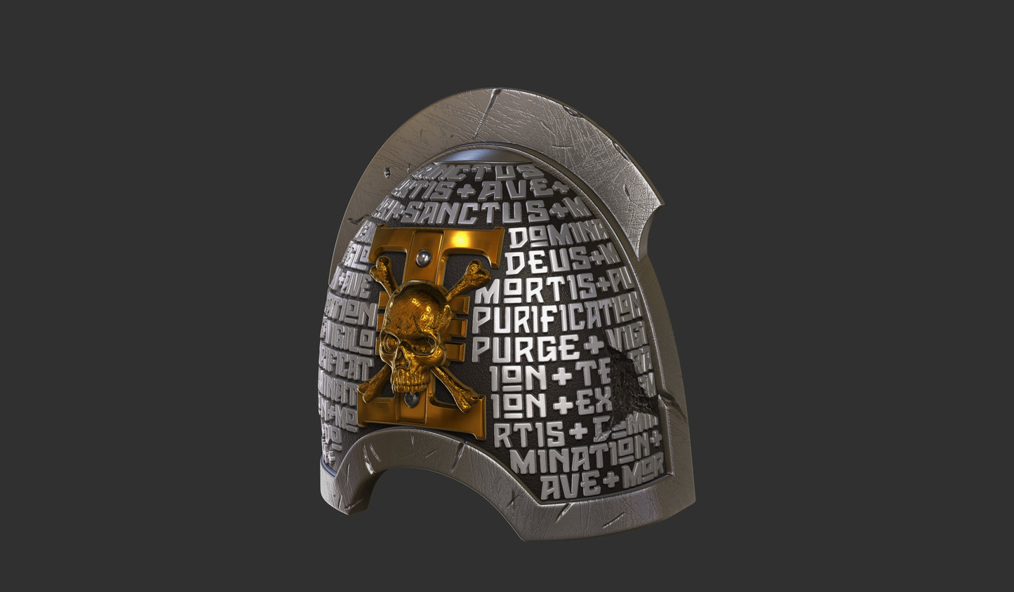 Ebony Watcher Pauldron Display